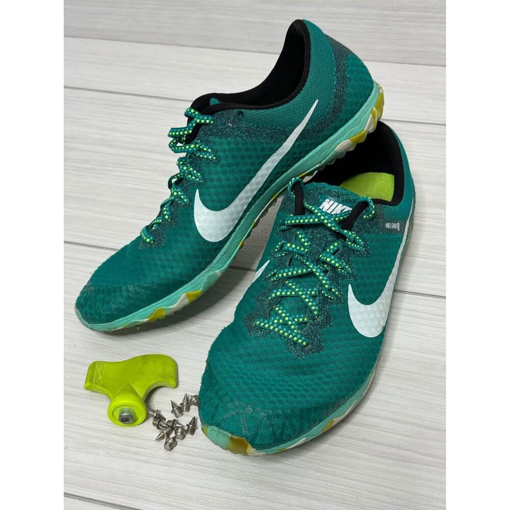 Nike Zoom Rival XC Green Track Field Cross Country Spikes Womens 10 Competition‎